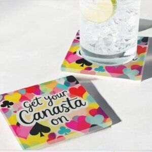 "Get Your Canasta On" Set of 4 Coasters